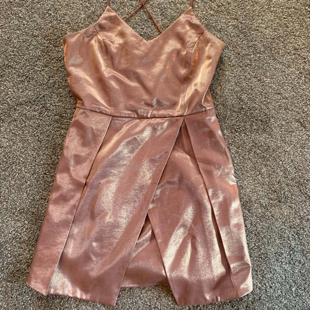 Metallic short dress size small
